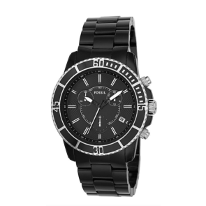 Bracelet de montre Fossil CH2623 Plastique Noir 20mm